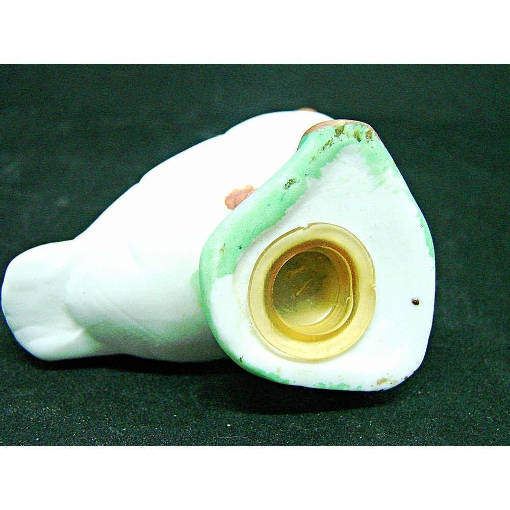 Vintage Ceramic White Duck Salt Pepper Shaker Decorative Flowers 3.5x3" Single - Picture 5 of 10